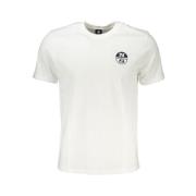 North Sails Tryck Logo Rund Hals T-Shirt White, Herr