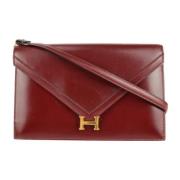 Hermès Vintage Pre-owned Tyg axelremsvskor Red, Dam