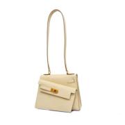 Hermès Vintage Pre-owned Tyg axelremsvskor Beige, Dam