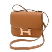 Hermès Vintage Pre-owned Tyg axelremsvskor Brown, Dam