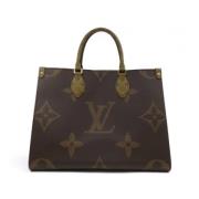 Louis Vuitton Vintage Pre-owned Tyg louis-vuitton-vskor Brown, Dam