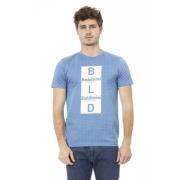 Baldinini Elegant ljusblå bomullst-shirt Blue, Herr