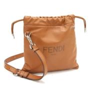 Fendi Vintage Pre-owned Laeder axelremsvskor Brown, Dam