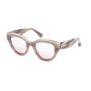 Max Mara Acetat solglasögon Glimpse1 för kvinnor Beige, Dam