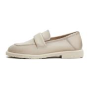 Cesare Gaspari Block Heeled Loafers Stephanie - Beige Beige, Dam