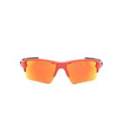 Oakley Röda Geometriska Solglasögon Spegel UV-Skydd Multicolor, Unisex