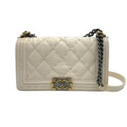 Chanel Vintage Pre-owned Laeder axelremsvskor White, Dam