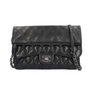 Chanel Vintage Pre-owned Laeder axelremsvskor Black, Dam