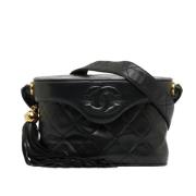 Chanel Vintage Pre-owned Laeder axelremsvskor Black, Dam