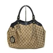 Gucci Vintage Pre-owned Tyg gucci-vskor Beige, Dam