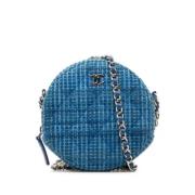 Chanel Vintage Pre-owned Laeder axelremsvskor Blue, Dam