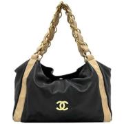 Chanel Vintage Pre-owned Laeder totevskor Beige, Dam