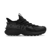 Moncler Svarta Sneakers med Logotyptryck Black, Herr