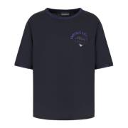 Emporio Armani Stiliga T-shirts och Polos Blue, Dam