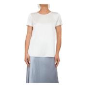 Max Mara Casual Bomull T-shirt för Kvinnor White, Dam