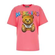 Moschino Casual Bomull T-shirt Pink, Dam