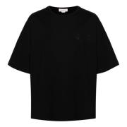 Alexander McQueen Svart T-shirt med Oversized Logo Black, Herr