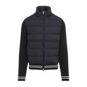 Moncler Blå Tricot Cardigan Blue, Herr