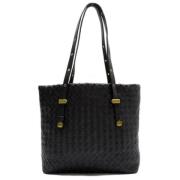 Bottega Veneta Vintage Pre-owned Laeder axelremsvskor Black, Dam