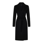 Max Mara Pauline Svart Yllekappa Black, Dam