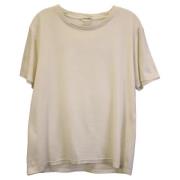 Yves Saint Laurent Vintage Pre-owned Bomull toppar Beige, Dam