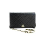 Chanel Vintage Pre-owned Laeder chanel-vskor Black, Dam