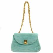 Chanel Vintage Pre-owned Tyg chanel-vskor Green, Dam