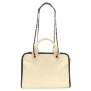 Chanel Vintage Pre-owned Tyg chanel-vskor Beige, Dam