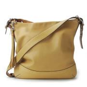 Coach Pre-owned Pre-owned Tyg axelremsvskor Beige, Dam