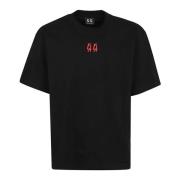 44 Label Group Svarta T-shirts & Polos Aw24 Black, Herr