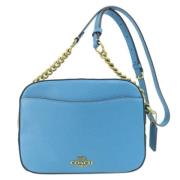 Coach Pre-owned Pre-owned Tyg axelremsvskor Blue, Dam