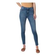 Kocca Blå Skinny Jeans Medium Tvätt Blue, Dam