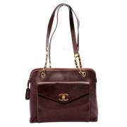 Chanel Vintage Pre-owned Tyg chanel-vskor Red, Dam