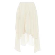 Chloé Vita silkes shorts med sprund White, Dam