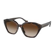 Ralph Lauren Cat-Eye solglasögon med Havana-båge Brown, Unisex