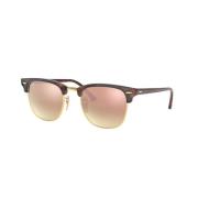 Ray-Ban Clubmaster 3016 Solglasögon i Havana Röd Brown, Unisex