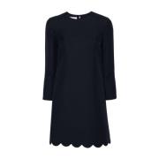 Valentino Navy Blue Shift Klänning Blue, Dam