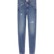 Tommy Jeans Blå Skinny Fit Denim Jeans Blue, Dam