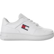 Tommy Jeans Vita Sneakers Rund Tå Läder White, Dam