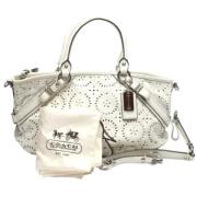 Coach Pre-owned Pre-owned Tyg handvskor White, Dam