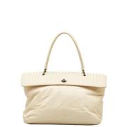 Bottega Veneta Vintage Pre-owned Laeder handvskor White, Dam