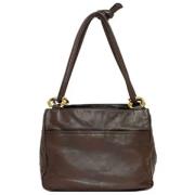 Loewe Pre-owned Pre-owned Tyg axelremsvskor Brown, Dam