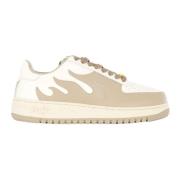 Acupuncture Multifärgade Sneakers Lättvikt Mesh Läder Beige, Herr