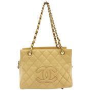 Chanel Vintage Pre-owned Tyg chanel-vskor Yellow, Dam