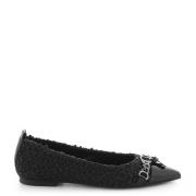 Kennel & Schmenger Ballerina Skor med Silver Spänne Black, Dam