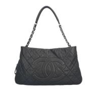 Chanel Vintage Pre-owned Tyg chanel-vskor Black, Dam