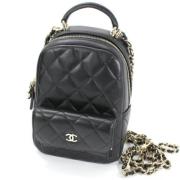 Chanel Vintage Pre-owned Tyg chanel-vskor Black, Dam