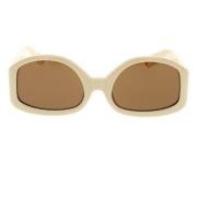 Jacquemus Stiliga solglasögon för sommaren Beige, Unisex