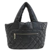 Chanel Vintage Pre-owned Tyg chanel-vskor Black, Dam