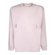 Givenchy Sweatshirt med Rund Hals och Logotryck Pink, Herr